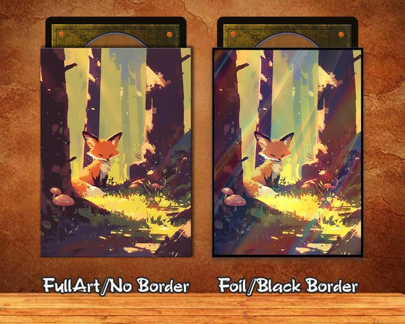 forest card sleeves 50 MTG Standard Card Sleeves to Protect your Deck
