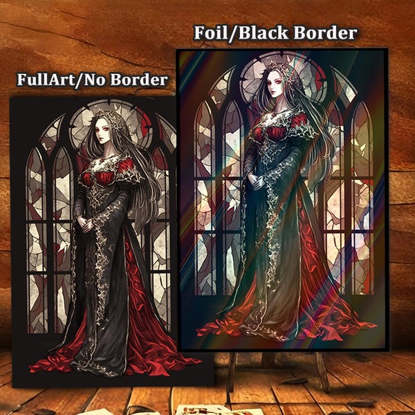 MTG Card Sleeves, Gothic Queen : TCG Card Sleeve Protectors,  Top Quality Magic Sleeves, Card Game Sleeves, Commander Card Sleeves