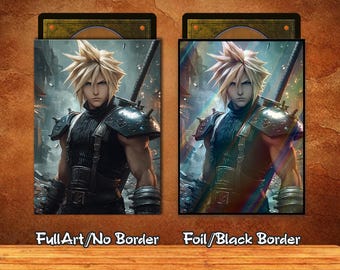 MTG Card Sleeves, Cloud Strife Card Sleeves, Durable MTG