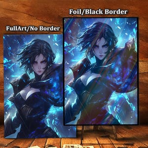 Azure - Aura Dark Enchantress - Premium Magic Card Sleeves – Ultra-Durable, High-Quality Protection for Collectible Cards