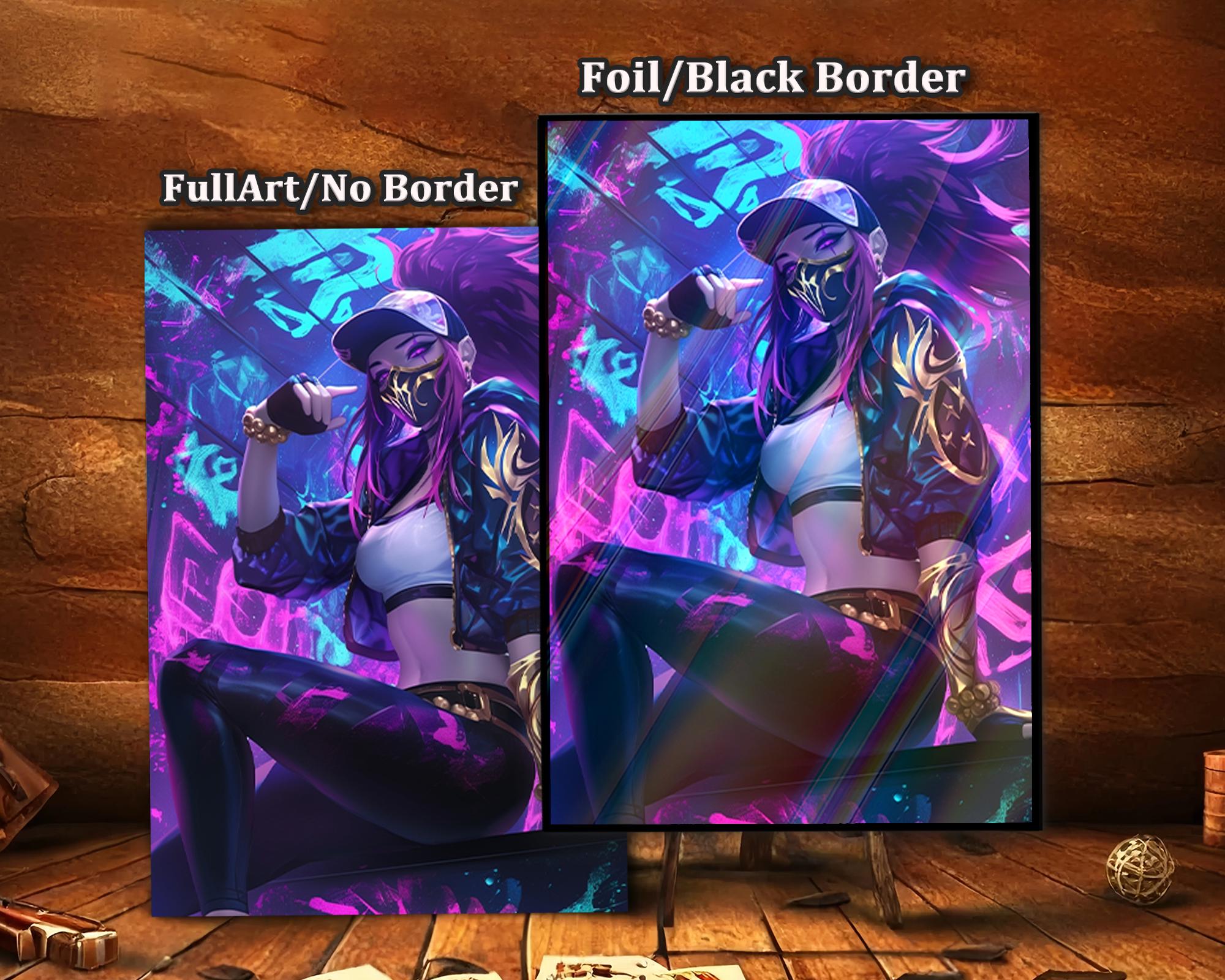 Riftbound Card Sleeves, Trendy Akali Neon, TCG Card Sleeve Protectors ...