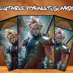 Cloud Strife Card Sleeves | Final Fantasy VII – Ultra-Durable, High-Quality Protection for Collectible Cards, Mtg card sleeves