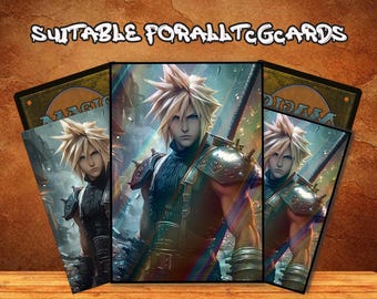 MTG Card Sleeves, Cloud Strife Card Sleeves: Final Fantasy VII, Durable MTG Protection