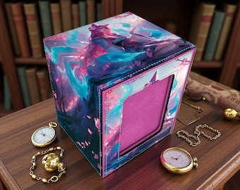 Deck Box, Kitsune Sakura Card Leather MTG/Pokemon Storage - Holds 100+ Sleeved Cards