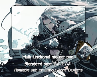 MTG Playmat, Sephiroth Inspiration, Trading Card Games, Custom Game Mat With Zones, 24"X14"（350*600mm) Custom Playmat