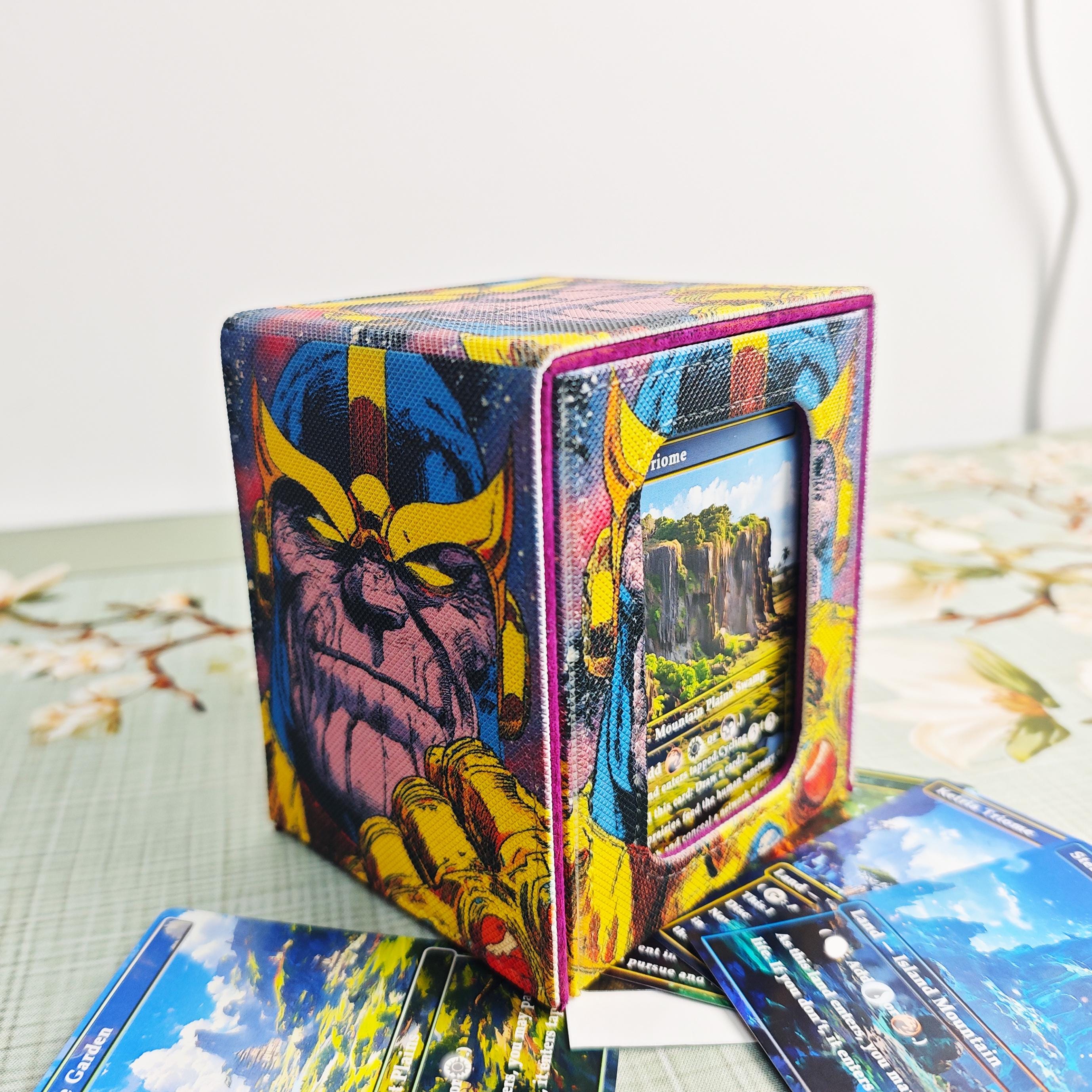 Deck Box for MTG and TCG Cards,thanos With Infinity Gauntlet Card