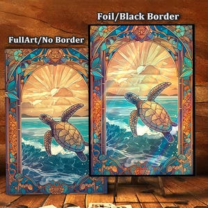 stained glass card sleeves Rat Sleeve and Tapu Fini on a stained glass Mtg Card Sleeves Stained Glass