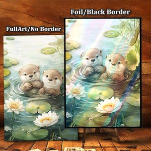 Watercolor Otter Pair Card Sleeves – TCG Card Sleeve Protectors,  Top Quality Magic Sleeves, Card Game Sleeves, Commander Card Sleeves