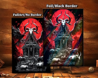 MTG Card Sleeves, Dark Ritual Shrine Art Card Sleeves: TCG Card Protectors