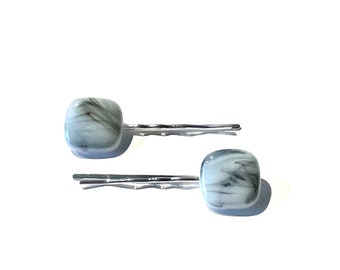 Hand crafted glass hair pin set Forest Hairpins Set With Glass Berries Boho Wedding Hair  main image 4