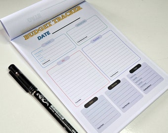 A5 Weekly Budget Planner Notepad: 52-Page Tear-Off Tracker