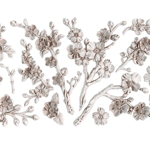 IOD bloesem 6 x 10 decormal, mallen te gebruiken met klei of hars Ambachtelijke borden Sugar Arts Meubels Herfstdecor, mal wordt binnen 1-2 dagen verzonden!