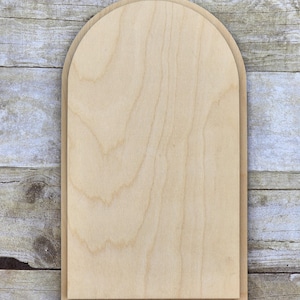 Houten booglijst, gelaagd, lasergegraveerd, purebond berken, blanco houten lijst, 12 x 7 houten lijsten, decor, wanddecoratie, wanddecoratie, lasergesneden