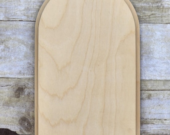Marco de madera arqueado, en capas, grabado a láser, Purebond de abedul, madera en blanco, 30,5 x 18,8 cm, decoración, colgante de pared, corte láser