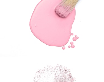 Palm Springs Pink Fusion Milk Paint - Ultra durable - No Brushstrokes - Eco Friendly Furniture Paint - Full Size 330 g