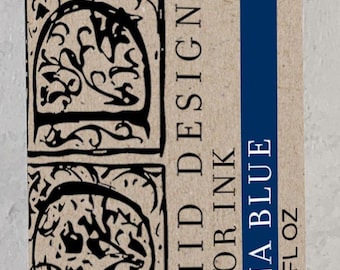 IOD China Blue Stamp Decor Ink by Iron Orchid Designs 2 Ounce for Stamping with IOD Inks Ships in 1-2 days!
