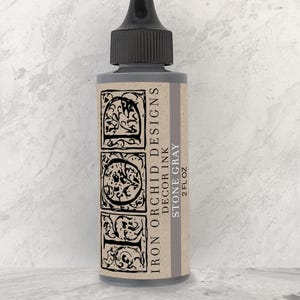 IOD Stone Gray Stamp Decor Ink by Iron Orchid Designs 2 Ounce for Stamping with IOD Inks Ships in 1-2 days!
