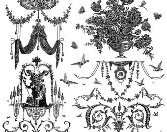 2026 IOD NEW Palais Des Fleurs Stamp, Iron Orchid Design, Spring Release, Ships same day or next!