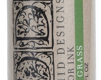 IOD New Grass Green Stamp Decor Ink by Iron Orchid Designs 2 Ounce for Stamping with IOD Inks Ships in 1-2 days!