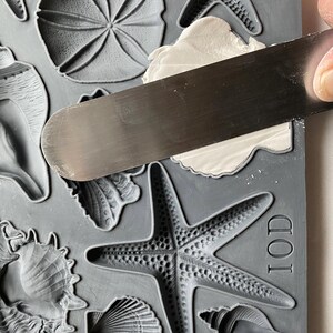 IOD Sea Shells 6x10 Decor Mould Label Moulds Use With Clay or Resin ...