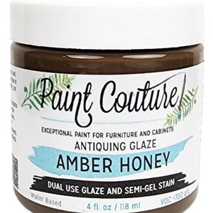 Amber Honey Paint Couture Glaze, ambachtelijke benodigdheden, kastglazuur, mixed mediakunst, junkjournal, kaarten maken, plakboek, meubelglazuur