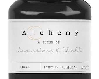 Alchemy Onyx Limestone Chalk Paint by Fusion, furniture paint, blendable, matte finish paint,