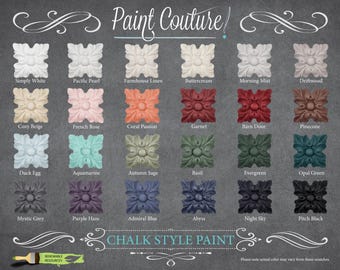 Paint Couture Chalk Paint, Furniture Refinishing, Craft Supplies,