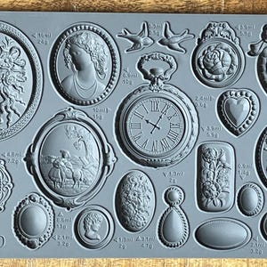 FPC Sugarcraft Stampo In Silicone Per Pasta Di Zucchero, Forma Di Cammei Grandi, Resistente E Professionale - 2