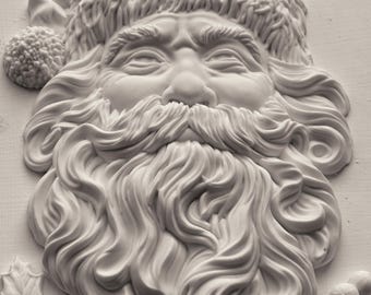 2025 IOD Saint Nick 5x7 Decor Mould, Moulds Use With Clay or Resin Crafts Signs Sugar Arts Furniture Cookie Decor, Santa Mold Ships in 1 day