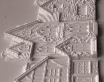 IOD Charlbury Lane Mould • Iron Orchid Designs • 6×10 English Cottage Village & Architectural House Mould • Ships in 1–2 Days