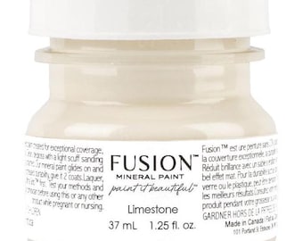 Limestone Fusion ミネラルペイント テスターサイズ、37 mL、フェニックス小売業者、1 ～ 2 日で発送！