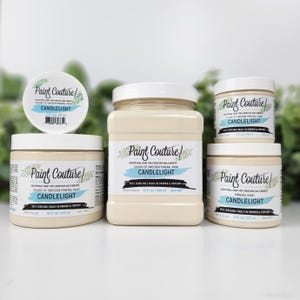 Paint Couture Candlelight Mineral Self Leveling Water Based Paint Acrylic paint Furniture paint, Cabinet paint, Craft Paint, Mixed Media