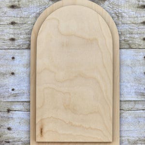 Arch Wood Frame, Layered, Laser Engraved, Purebond Birch, Wooden Blank, 11.5 x 6.5 Wooden Frames, Decor, Wall Hanging, Wall Decor, Laser Cut