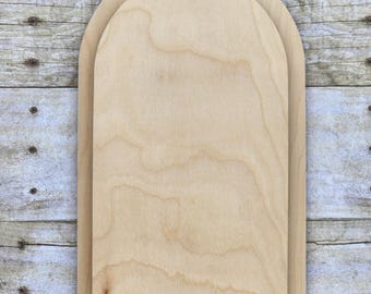 Marco de madera arqueado, en capas, grabado a láser, Purebond de abedul, madera en blanco, 11,5 x 6,5, marcos de madera, decoración, colgante de pared, decoración de pared, cortado a láser