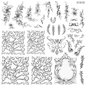IOD Alphabellies Stempel, Eisenorchidee Designs Versandfertig in 1-2 Tagen!