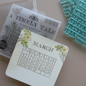 IOD A Timely Tale Stamp • Iron Orchid Designs • 6×6 Cottage Whimsy Planner & Bullet Journal Stamp Set • Ships in 1–2 Days