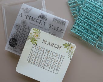 IOD A Timely Tale Stamp • Iron Orchid Designs • 6×6 Cottage Whimsy Planner & Bullet Journal Stamp Set • Ships in 1–2 Days