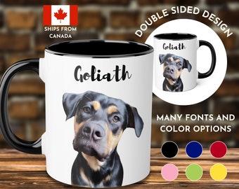 Custom Pet Mug Personalized Paint Portrait Gift Idea for Dog Lovers Dog cat Mom gift Pet Memorial Dog Owner Gift coffee cup your photo here