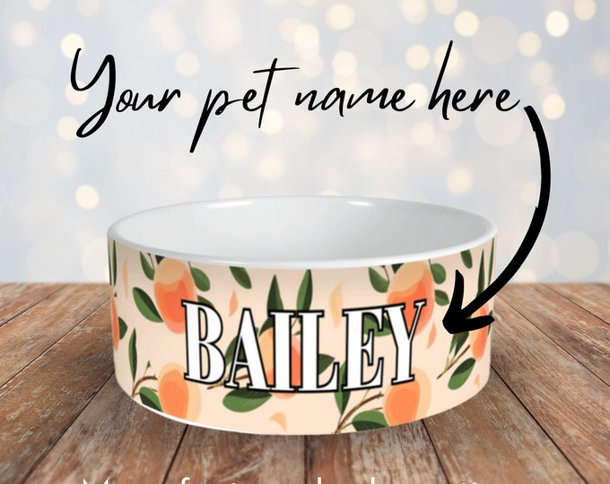 Custom Dog Bowl Personalized dog Bowl Dog Name Bowl Custom Cat Bowls Ceramic Pet Bowl Pet Lover Gift Pet Portrait Christmas Puppy Gift large