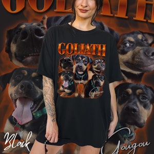 Custom pet Bootleg cat Rap Tee Vintage Graphic 90s Tshirt Custom Photo Shirt CUSTOM Your Own Bootleg Idea Here cat personalized gift dog mom Bild 2