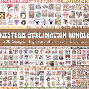 Western Sublimation Bundle PNG, Big Bundle Western, Cowboy Bundle, Cowgirl Png, Sublimation Designs, Western Png, Retro Western PNG Designs