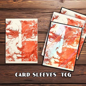 Card Sleeves, TCG Card Sleeve, Custom Card Sleeves, Magic Card Sleeve, Gifts for Gamers,Dual - toned Face Artwork