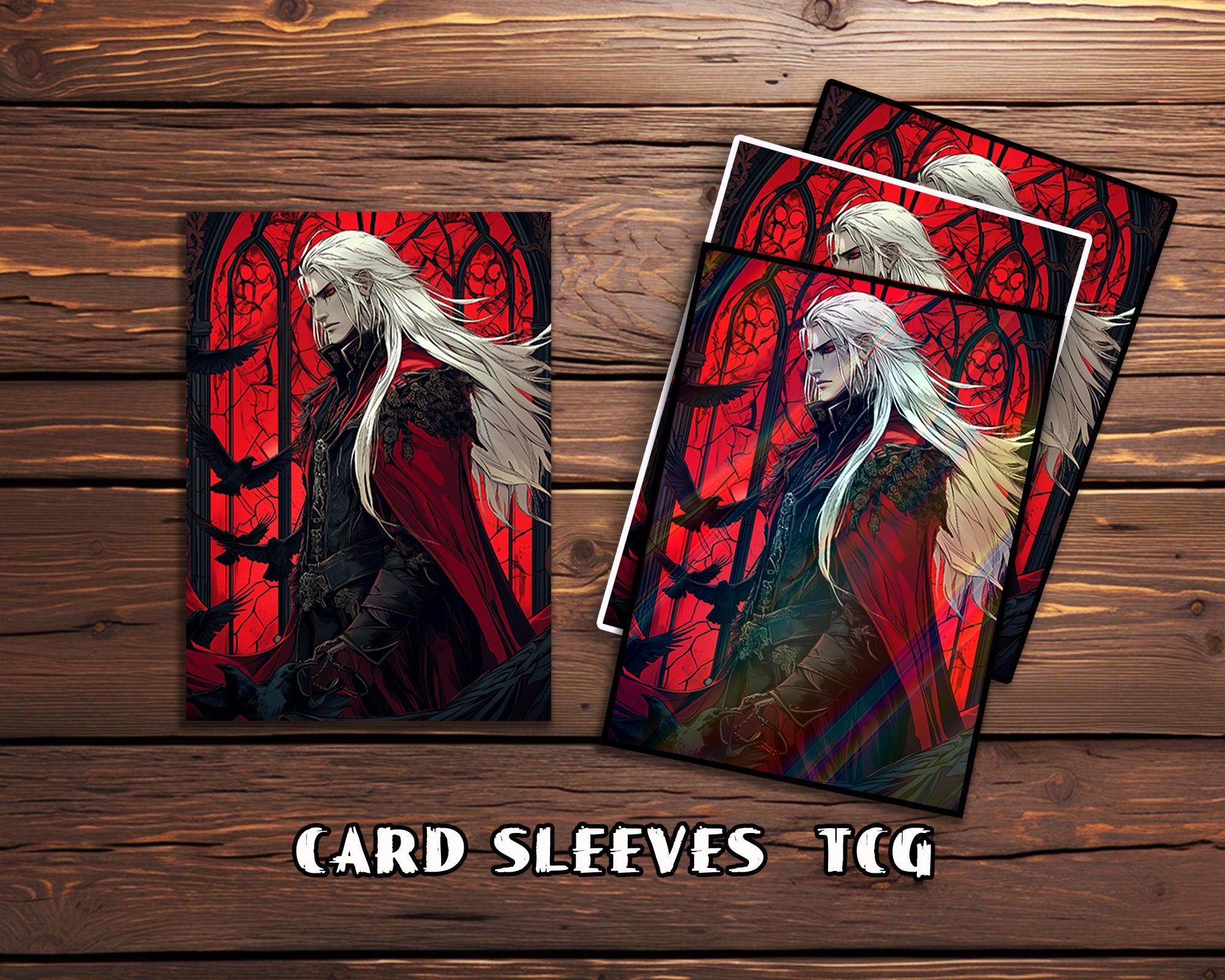 Mtg Card Sleeves,Alucard Castlevania Card Sleeves, TCG Card Sleeve  Protector, Top Quality Magic SleevesGifts for GamersMTG gamer gift