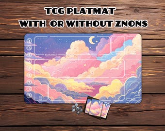 Gaming Playmat: Magic the Gathering TCG - 24" x 14"，Riftbound gift，Pastel Sky