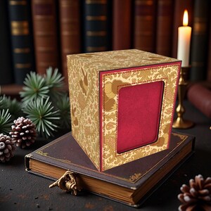 Eastern Floral Brocade Deck Box Mat - Premium Storage for TCG, EDH, Commander, Dice & Counters