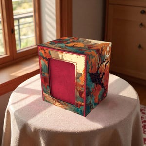 Oriental Landscape Art Deck Box - Premium Storage for TCG, EDH, Commander, Dice & Counters