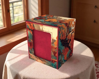 Oriental Landscape Art Deck Box - Premium Storage for TCG, EDH, Commander, Dice & Counters