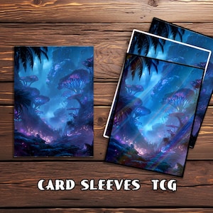 Neon Jungle Card Sleeves, TCG Card Sleeve, Custom Card Sleeves, Magic Card Sleeve, Gifts for Gamers,Mtg card sleeves