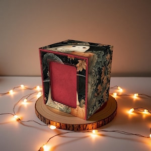 Fall Harvest Ghost Witch Deck Box - Premium Storage for TCG, EDH, Commander, Dice & Counters