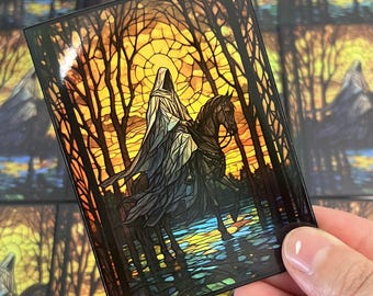 Stained Glass Knight Art Card Sleeves,MTG Card Sleeves, TCG Card Sleeve, Custom Card Sleeves, Magic Card Sleeve, Gifts for Gamers